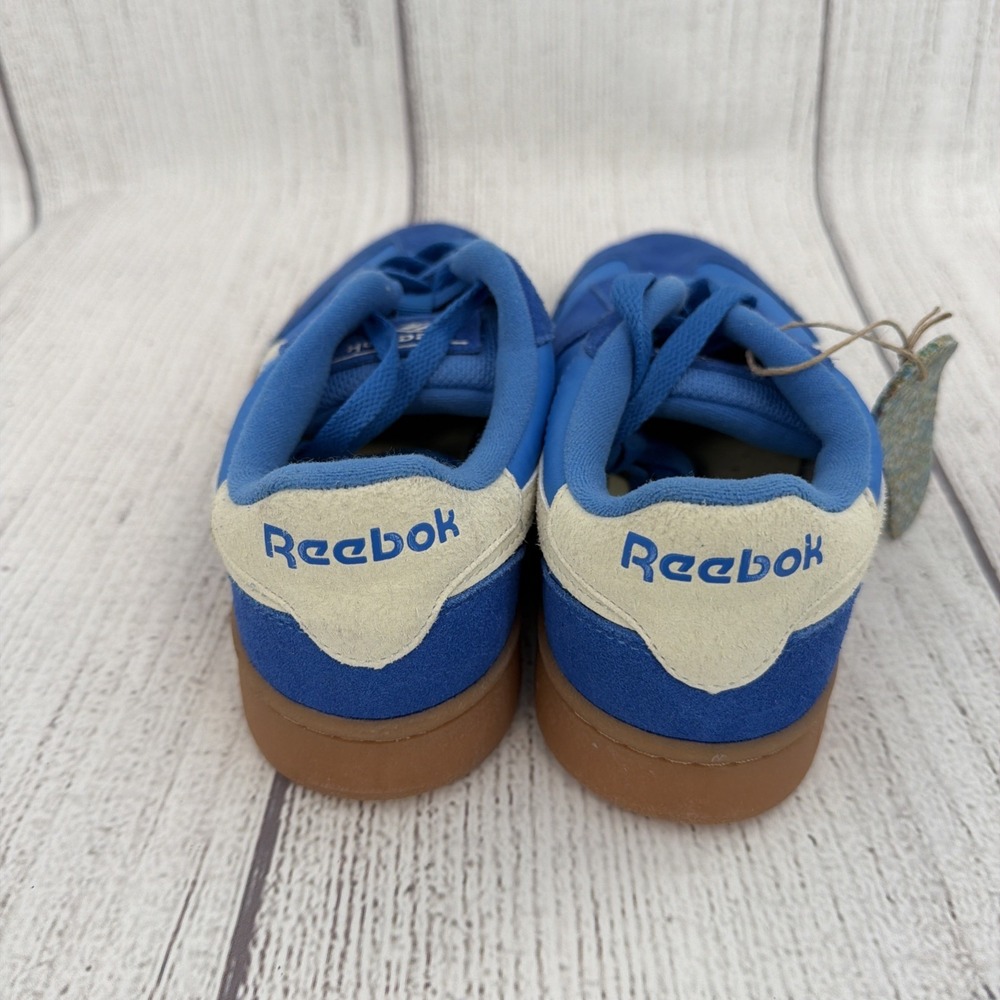 Reebok Club C Sneakers Womens 7.5 Bright Blue Suede Lace Up Lifestyle Shoes - Picture 5 of 9